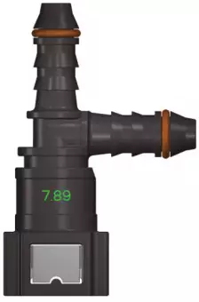 Топливный быстросъемный штуцер 7.89-ID6-ID6 | NS03-B7 Т-образный