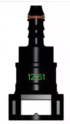 Топливный быстросъемный штуцер  12.61-ID6-180° | NS03-G21, прямой