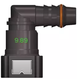 Топливный быстросъемный штуцер 9.89-ID10-90° | NS03-E4, угловой