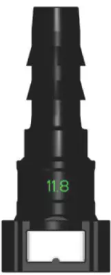 Топливный быстросъемный штуцер 11.8-ID12-180° | NS03-G3, прямой
