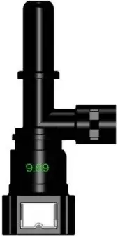 Топливный быстросъемный штуцер 9.89- 9.89-180° с портом для датчика | NS03-E10
