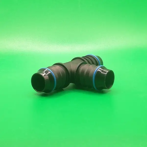 Переходник-тройник ID16-ID16-ID16-Т-образный для системы охлаждения, угловой | NS09-T17-6N