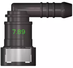 Топливный быстросъемный штуцер 7.89-ID7.5-90° | NS03-B6