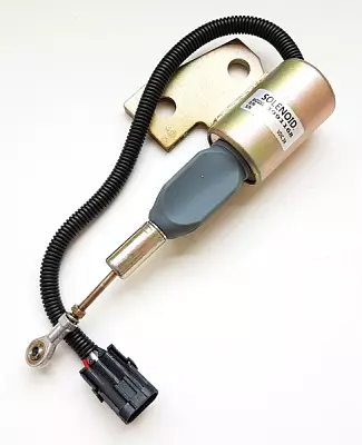 Клапан (соленоид) отсечки топлива 3932530, 3991168 на экскаваторы Hyundai, 24В