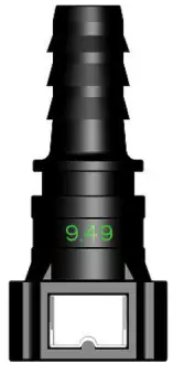 Топливный быстросъёмный штуцер  9.49-ID8-180° | NS03-D12, прямой