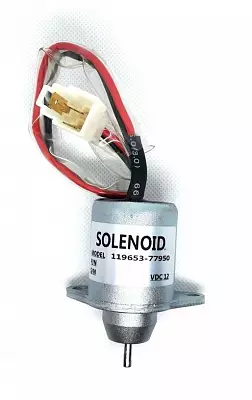 Клапан (соленоид) отсечки топлива 119653-77950 для YANMAR, 12В.