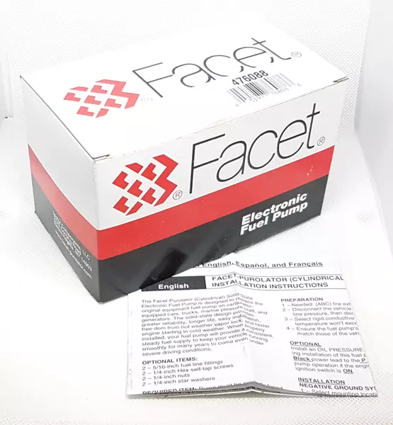 476088E Оригинальный топливный насос подкачки FACET / PUROLATOR Gold-Flo (476088E) 24В