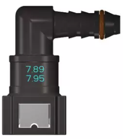 Топливный быстросъемный штуцер 7.89-ID6-90° | NS03-B4 