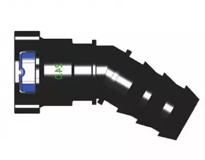 Топливный быстросъемный штуцер 24-ID21-135° | NS03-N2, угловой