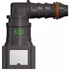 Топливный быстросъемный штуцер 6.30-ID6-90° | NS03-A4 угловой