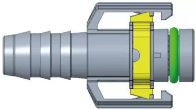 NS03-NW11 штуцер обратки D16-ID12-180°, NS03-NW11