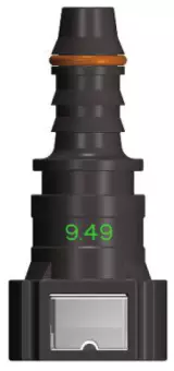 Топливный быстросъемный штуцер 9.49-ID8-180° | NS03-D3, прямой