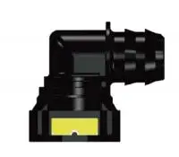 Топливный быстросъёмный штуцер 17.5-ID14-90° | NS03-K2, угловой