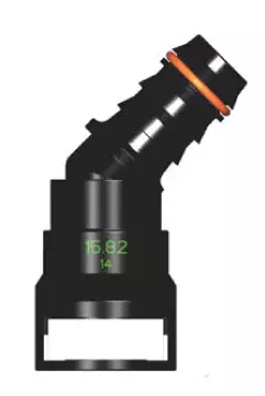 Топливный быстросъемный штуцер 15.82-ID14-135° | NS03-H16, угловой