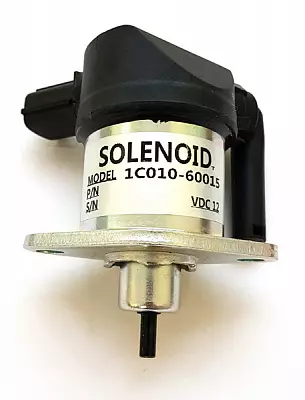 Клапан (соленоид) отсечки топлива 1C010-60015, 1С010-60017 для KUBOTA, 12В