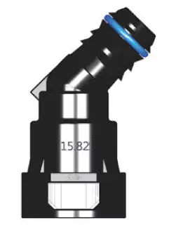 Топливный быстросъемный штуцер 15.82-ID14-135° | NS03-H613, угловой