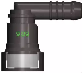 Топливный быстросъемный штуцер 9.89-ID9.5-90° | NS03-E5, угловой