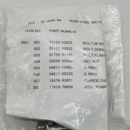 Насос гидравлический GPO-81L для KUBOTA V1505, JCB, комплект 16286-83802