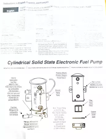 476088E Оригинальный топливный насос подкачки FACET / PUROLATOR Gold-Flo (476088E) 24В